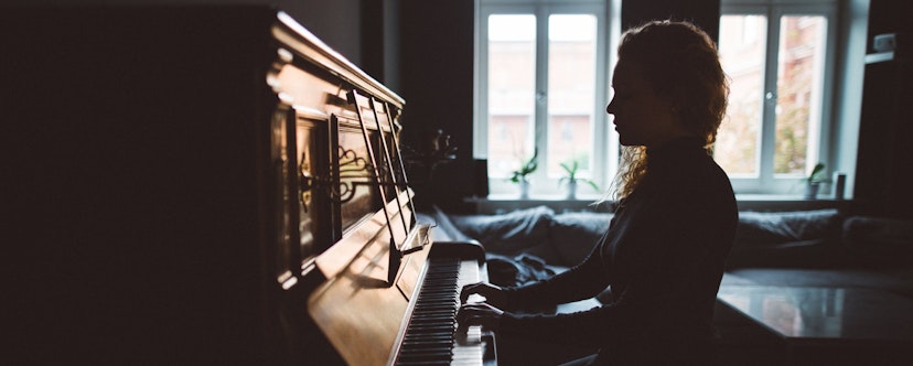 Female piano player